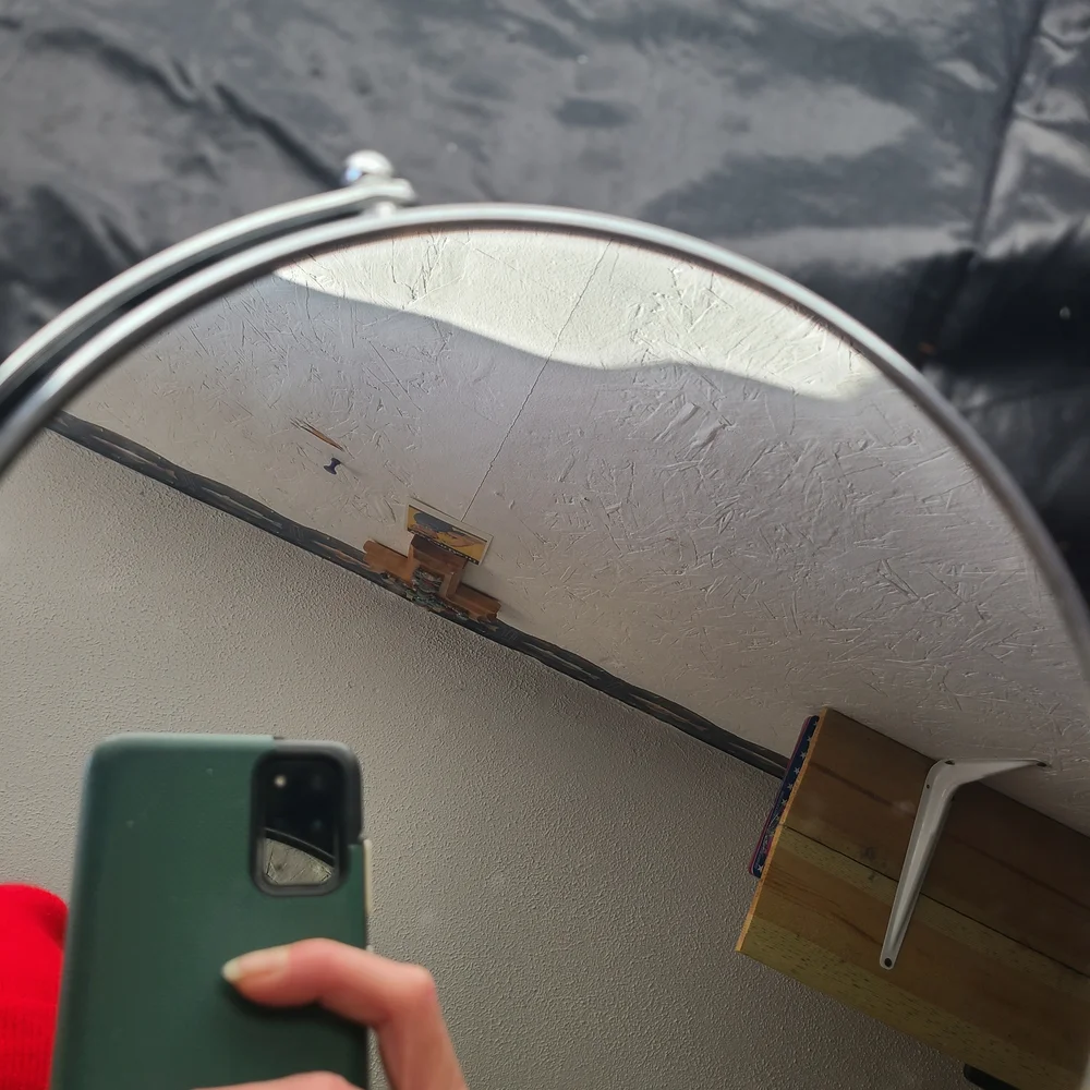 Round Silver Wall Mounted Makeup Mirror 8